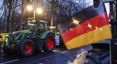 Protestuojančių ūkininkų traktoriai vėl rieda į Berlyno centrą (nuotr. SCANPIX)