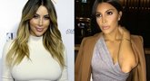 Kim Kardashian ir jos antrininkė (nuotr. tv3.lt fotomontažas)  