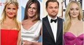 Cameron Diaz, Jennifer Aniston, Leonardo DiCaprio, Sophie Turner (nuotr. SCANPIX) tv3.lt fotomontažas