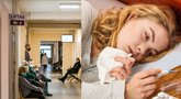 Sergamumas gripu, COVID-19 sumenko, peršalimo ligomis – ūgtelėjo (tv3.lt fotomontažas)