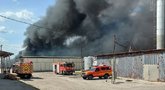 Ukrainoje dažų gamykloje kilo gaisras, žuvo žmogus (nuotr. facebook.com)