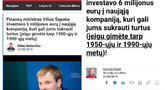 Informacinis išpuolis prieš finansų ministrą Vilių Šapoką (tv3.lt koliažas)