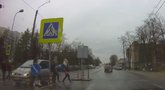 Incidentas Panevėžyje (nuotr. stop kadras)