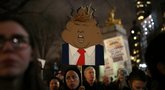 Trumpo inauguracijos išvakarėse Niujorke į gatves išėjo šimtai protestuotojų (nuotr. SCANPIX)