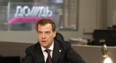 Dmitrijus Medvedevas „Dožd“ televizijos studijoje  