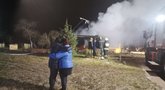 Gaisras Panevėžio rajone: atvira liepsna dega namas (nuotr. TV3)
