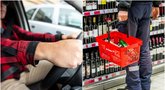 Už automobilio salone laikomą atkimštą svaigalų butelį – baudos net keleiviams: „Nuo 40 iki 100 eurų“ (tv3.lt koliažas)