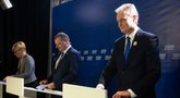 Kandidatų į prezidentus Nausėdos, Šimonytės ir Skvernelio debatai (nuotr. Fotodiena.lt)