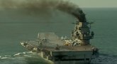 Užfiksuotas Rusijos karinės flotilės pasirodymas Lamanšo sąsiauryje (nuotr. YouTube)