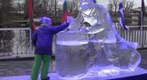 Ledo skulptūrų festivalis Jelgavoje (nuotr. TV3)  