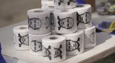 Rusijos prezidento portretas ant tualetinio popieriaus (nuotr. SCANPIX)
