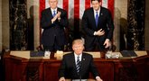 Trumpas JAV Kongrese kalbėjo apie „naują Amerikos didybę“ (nuotr. SCANPIX)