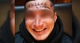 Neįtikėtina įžeidžiančios tatuiruotės ant kaktos atsiradimo istorija (nuotr. Gamintojo)
