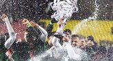 Vilniaus „Žalgirio“ triumfo akimirkos laimėjus 2022 m. A lygos sezoną  (Irmantas Gelūnas/ BNS nuotr.)
