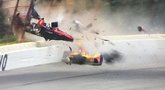 „Indycar“ lenktynėse – viena šiurpiausių metų avarijų