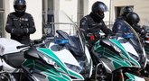 Pašventinti naujieji policijos motociklai BMW (nuotr. Broniaus Jablonsko)