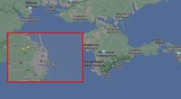 Britų žvalgybinis lėktuvas pasirodė Juodosios jūros regione (Flight radar ekrano nuotr.) (nuotr. Gamintojo)