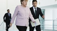Angela Merkel ir Volodymyras Zelenskis (nuotr. SCANPIX)