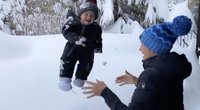 Olimpinės čempionės poelgis sukėlė komentarų audrą: vaiką metė į sniegą  