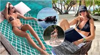 Viktorija Siegel-Suodaitė atostogauja Maldyvuose (nuotr. Instagram)