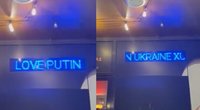 Plinta skandalinga žinutė Kaune: „Myliu Putiną, Ukraina x*****“ (nuotr. skaitytojo)