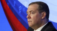 Medvedevas pagrasino „atsakomuoju“ Rusijos kariuomenės smūgiu JAV, jeigu Ukraina pradėtų atakuoti Rusijos miestus (nuotr. SCANPIX)