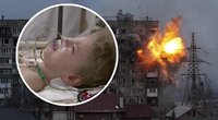 Širdį verianti realybė Ukrainoje: iš Mariupolio evakuotas ir sužeistas 3-metis ligoninėje šaukėsi tėčio (tv3.lt koliažas)