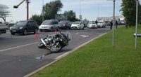 Motociklininko avarija Vilniuje  (nuotr. Broniaus Jablonsko)