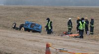 Širvintų rajone po apvirtusiu traktoriumi rastas vyro kūnas (nuotr. Bronius Jablonskas/TV3)  
