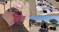 Palangos moterų paplūdimyje veikia turgelis (tv3.lt fotomontažas)