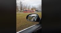 Vilniuje degė autobusas (nuotr. Reidas Vilniuje)  