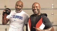 M.Tysonas su treneriu. (nuotr. Twitter)