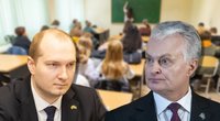 Nausėda susitiko su kandidatu į švietimo ministrus: „Reikalavimai bus aukšti“ (tv3.lt koliažas)