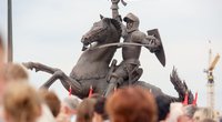 Skulptūra „Laisvės karys“ Kaune (nuotr. Fotodiena.lt)