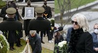 K. Glavecko laidotuvės, žmona R. Rutkelytė (tv3.lt fotomontažas)