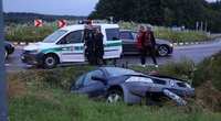 Girta vairuotoja Vilniaus rajone įlėkė į griovį (nuotr. Broniaus Jablonsko)