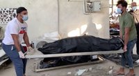 Sprogus deguonies balionui Irako ligoninėje kilo gaisras – žuvo 64 žmonės (nuotr. stop kadras)