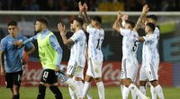 Argentinos rinktinė šventė pergalę. (nuotr. SCANPIX)