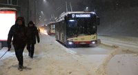 Pūga Vilniuje: į Tauro kalną negali įvažiuoti troleibusai (nuotr. Broniaus Jablonsko)