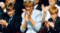 Princesė Diana su Williamu ir Harry (nuotr. SCANPIX)