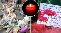Sukrėsta bendruomenė nesulaiko ašarų: susirinko pagerbti nužudytos 9-metės lietuvės atminimo (tv3.lt fotomontažas)