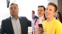 Seimo koridoriuose Gražulis susikibo su LGBT nariais: „Jūs esat išsigimę“ (tv3.lt koliažas)