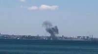 Rusija raketomis atakavo Odesos uostą (nuotr. Twitter)