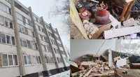 Daugiabutis po sprogimo Panevėžyje (nuotr. TV3)