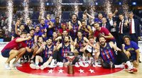  Šaro „Barcelona“ susigrąžino Ispanijos čempionų titulą. (ACB nuotr.)  
