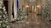 Pirmoji Jungtinių Valstijų pora rodo, kaip papuošė Baltuosius rūmus Kalėdoms (nuotr. stop kadras)