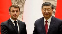Emmanuelis Macronas ir Xi Jinpingas (nuotr. SCANPIX)