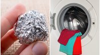 Įdėkite folijos į skalbimo mašiną (nuotr. 123rf.com)