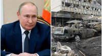 Vladimiras Putinas ir karas Ukrainoje (nuotr. tv3.lt fotomontažas)  