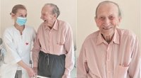 102 metų kaunietis prakalbo apie ilgaamžiškumo paslaptį: „Nebuvo laiko sirgti“ (nuotr. LSMU Kauno ligoninė) (tv3.lt fotomontažas)
